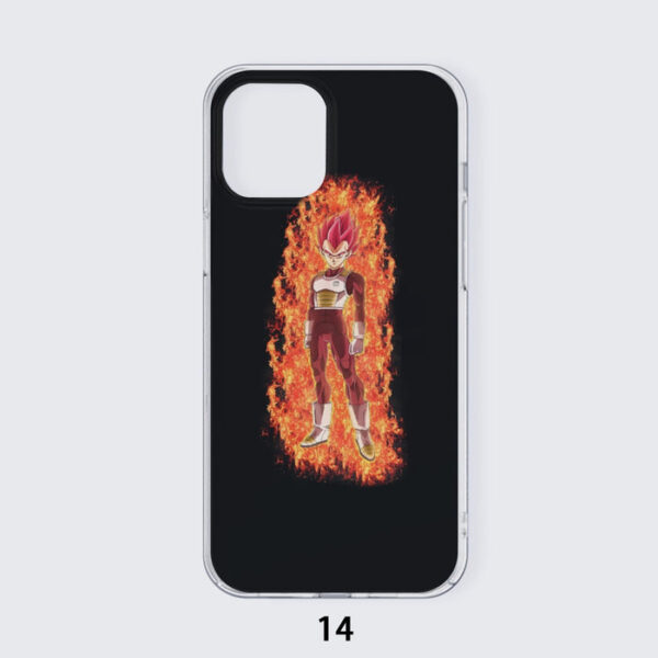 DBZ Vegeta Super Saiyan God Whis Symbol Fire Aura Streetstyle  Iphone 14 Case