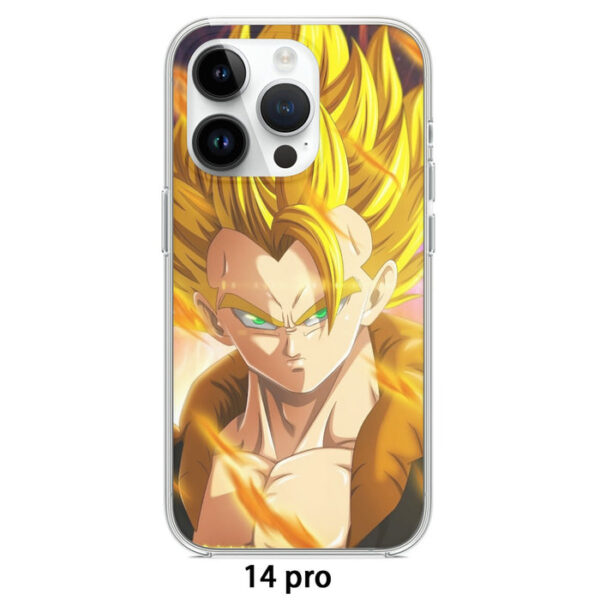 Dragon Ball Z Gogeta Super Saiyan Warrior Power Full Print Streetwear Cool Design Iphone 14 Case