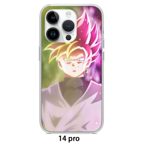 Dragon Ball Super Saiyan Black Goku Rose 2 Epic Style Iphone 14 Case