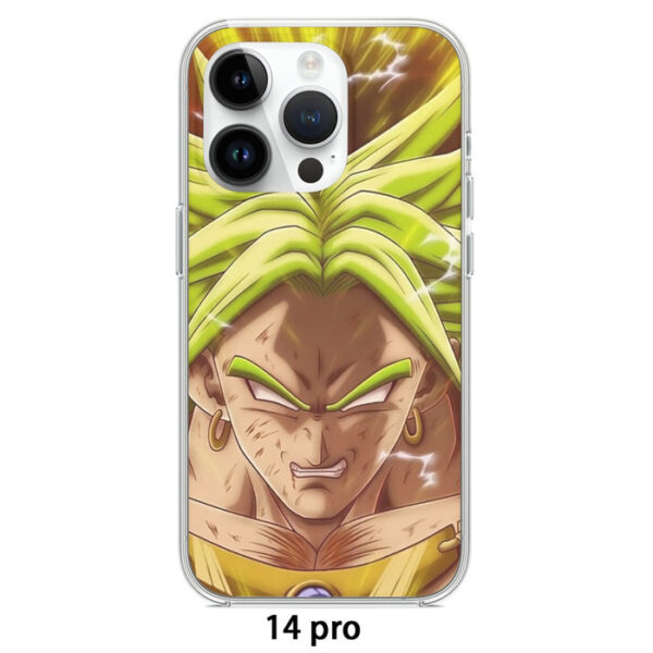 Dragon Ball Super Legendary Super Saiyan Broly White Eyes Custom Iphone 14 Case