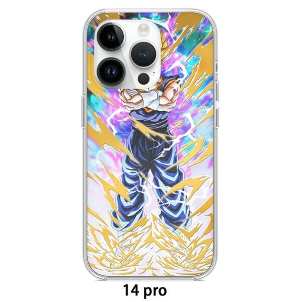 Dragon Ball Vegito Super Power Aura Thunder Earing Super Saiyan Iphone 14 Case