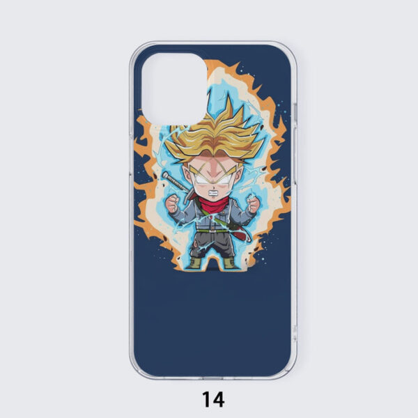 Dragon Ball Future Trunks Saga Super Saiyan Chibi Design iPhone 14 Case