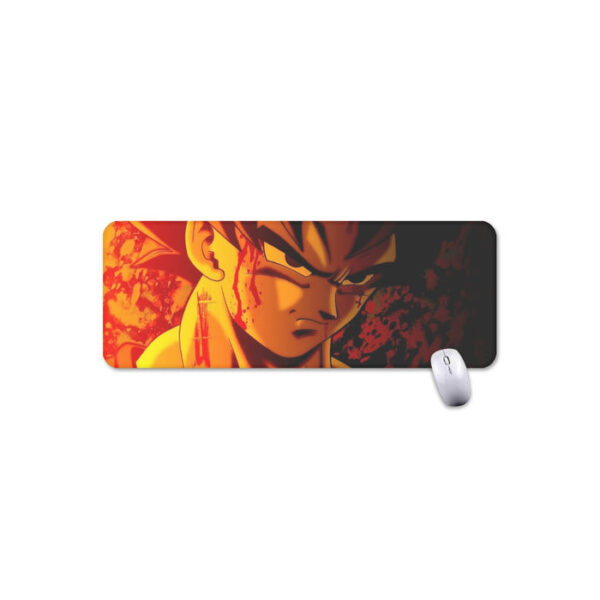 Dragon Ball Z Pissed Serious Son Goku Dope Orange Mouse Pad