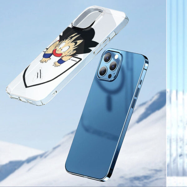 Smiling Goku On Pocket Of Dragon Ball Z Iphone 14 Case