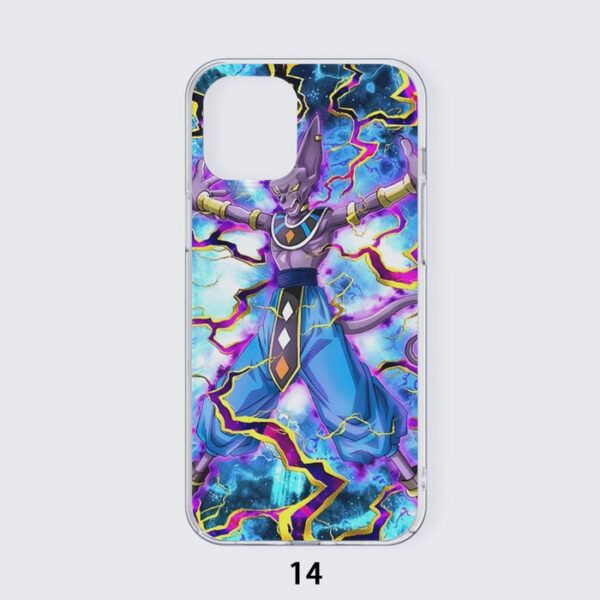 Dragon Ball Super Beerus Destruction God Egyptian Cat Vibrant Design Iphone 14 Case