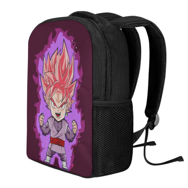 DBZ Goku Black Zamasu Rose Super Saiyan Cute Chibi Design Backpack