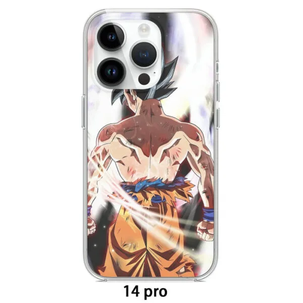 Dragon Ball Goku Damaged Battle Muscular Powerful Aura Iphone 14 Case