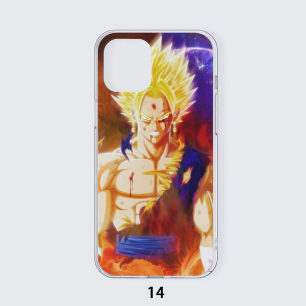 Dragon Ball Z Vegito Super Saiyan Angry Bruised Dope Iphone 14 Case