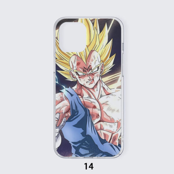 DBZ Majin Vegeta Saiyan Prince Fight Injure Manga Style Trending Iphone 14 Case