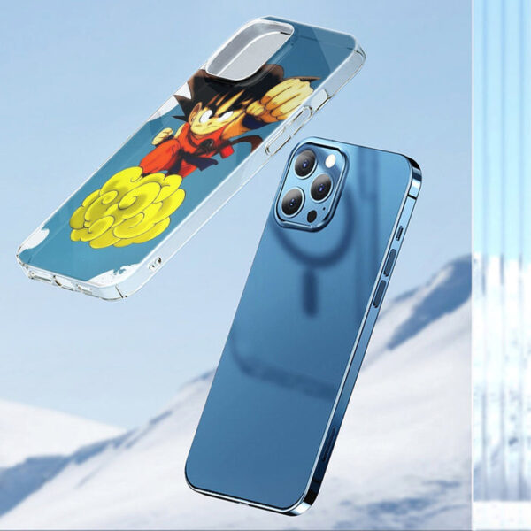 Young Goku Kid Flying Cloud Fight 3D Dragonball Iphone 14 Case