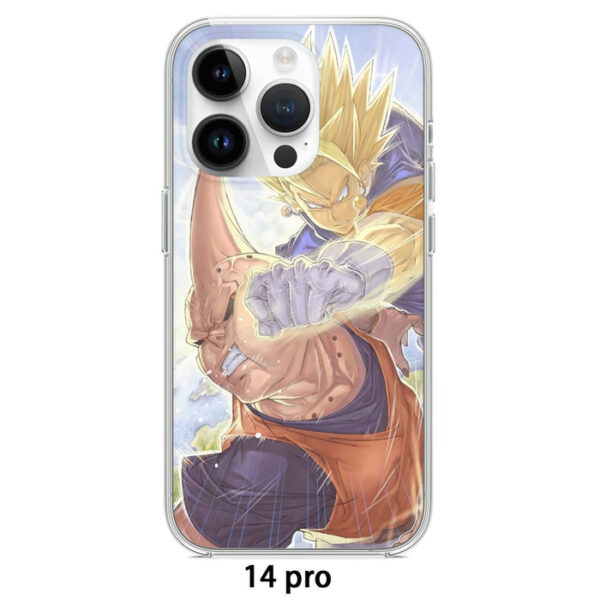 Dragon Ball Z Vegito Punching Super Buu Iphone 14 Case