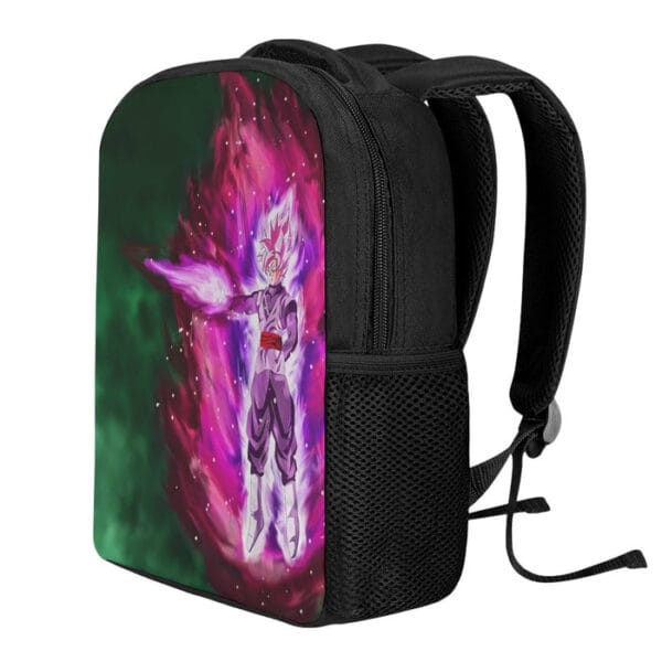 Goku Black Super Saiyan Rose Power Aura Streetwear Design Backpack