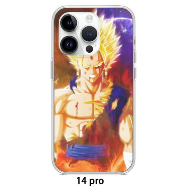 Dragon Ball Z Vegito Super Saiyan Angry Bruised Dope Iphone 14 Case