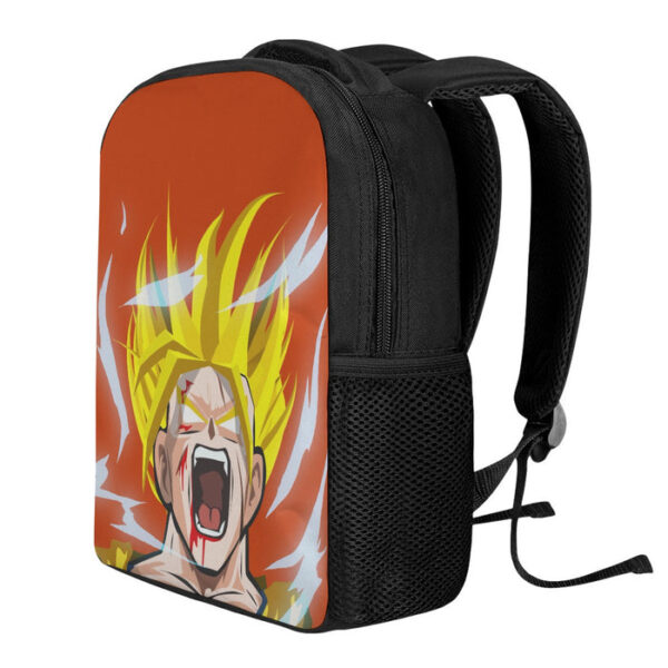 Dragon Ball Goku Super Saiyan Angry Scream Hand Drawing Design Backpack