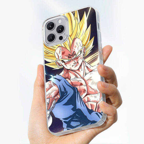 DBZ Majin Vegeta Saiyan Prince Fight Injure Manga Style Trending Iphone 14 Case