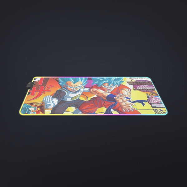 Golden Frieza Super Saiyan God Goku Vegeta Blue Hair 3D cool  LED  Mouse Pad