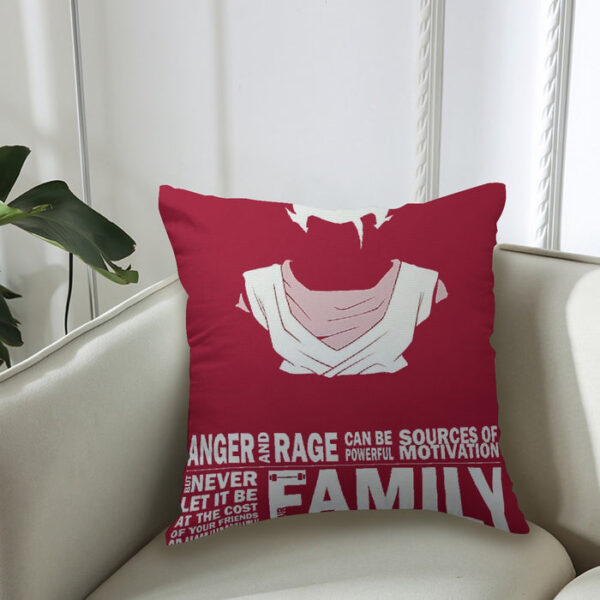 Dragon Ball Z  Gohan Family Slogan Couch Pillowcase