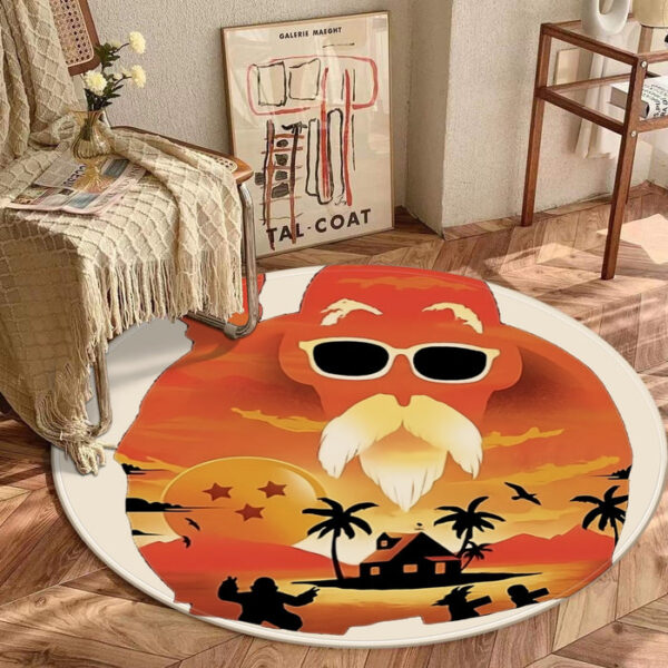 Master Roshi Sunset round mat