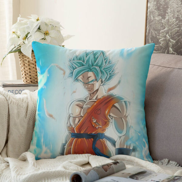 Dragon Ball Serious Super Saiyan Goku 2 Blue Epic Aura Couch Pillowcase