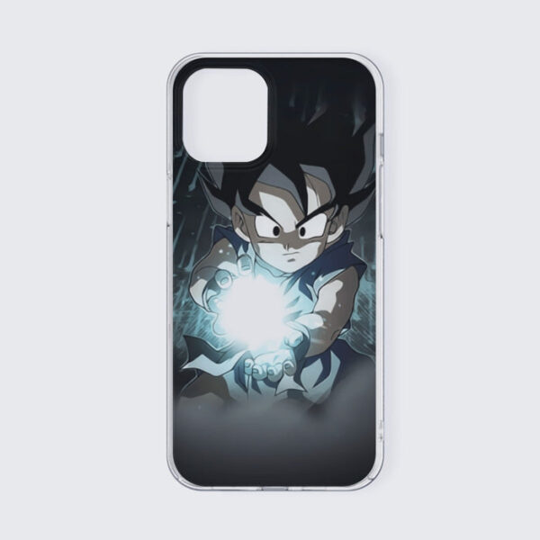 Dragon Ball Goku Kid Practice Kamehameha Cute Round Neck Design iPhone 13 Case