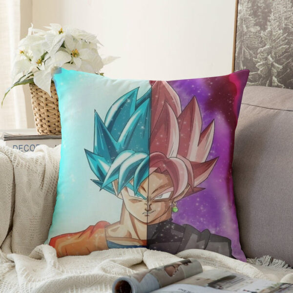 DBZ Goku SSGSS Black Rose Super Saiyan Portraits Dope Couch Pillowcase