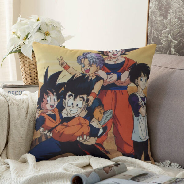 Dragon Ball Son Goku Happy Family Couch Pillowcase