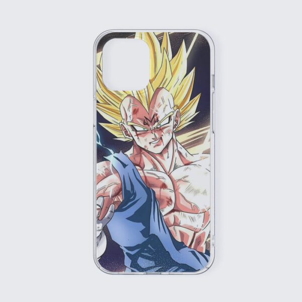 DBZ Majin Vegeta Saiyan Prince Fight Injure Manga Style Trending iPhone 13 Case