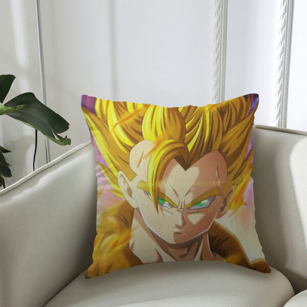 Dragon Ball Z Gogeta Super Saiyan Warrior Power Full Print Streetwear Cool Design Couch Pillowcase