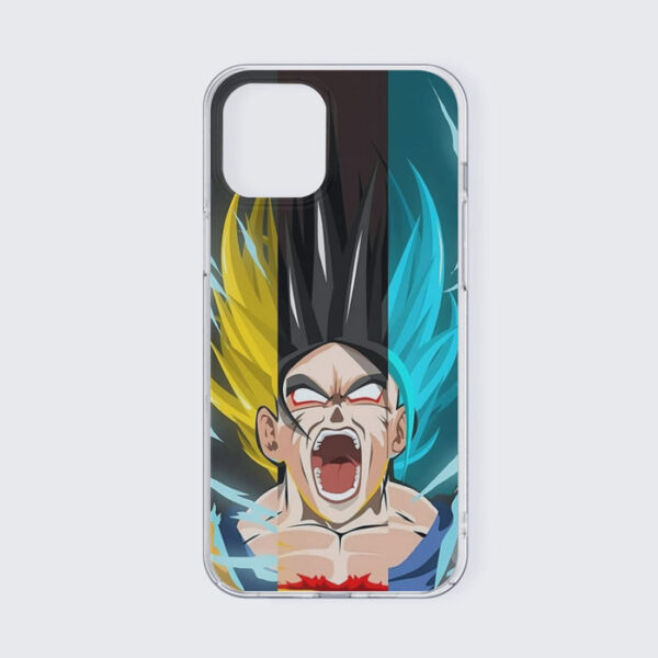 Dragon Ball Goku Super Saiyan Triple Blue God SSGSS Hand Drawing Style iPhone 13 Case