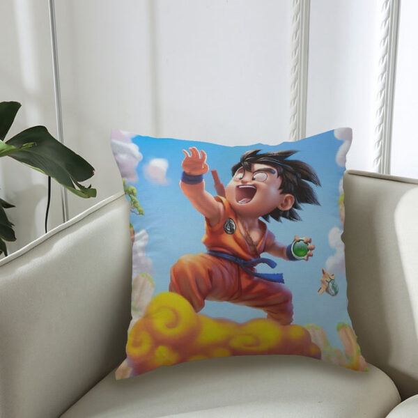 Dragon Ball Goku Kid Ride Flying Nimbus Cute Dope Streetwear Couch Pillowcase