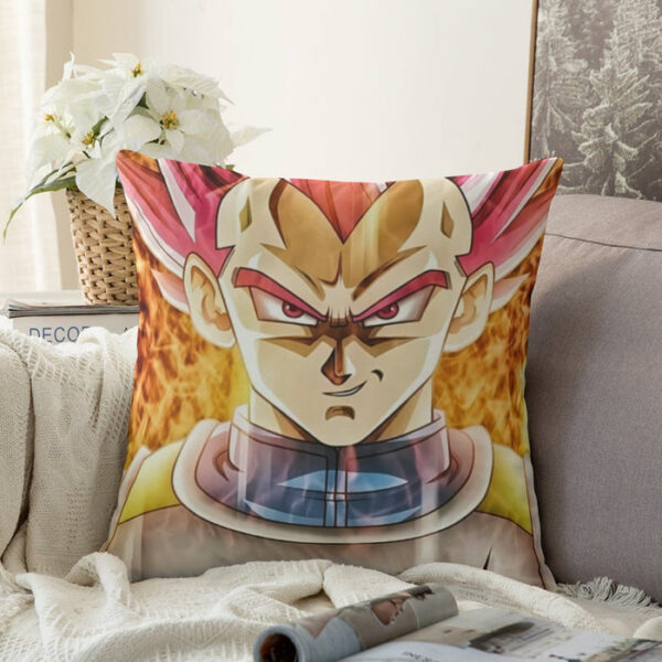 Dragon Ball Super Saiyan God Red Vegeta Cool Casual Couch Pillowcase