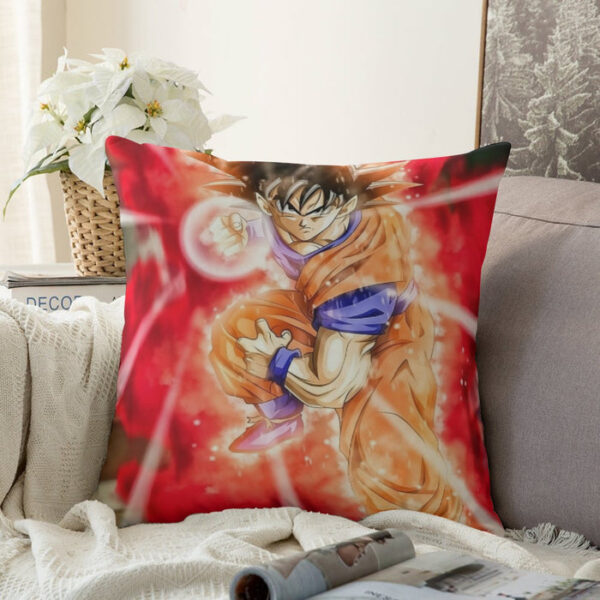 Dragon Ball Super Goku Red Kaioken Energy Epic Punch Couch Pillowcase