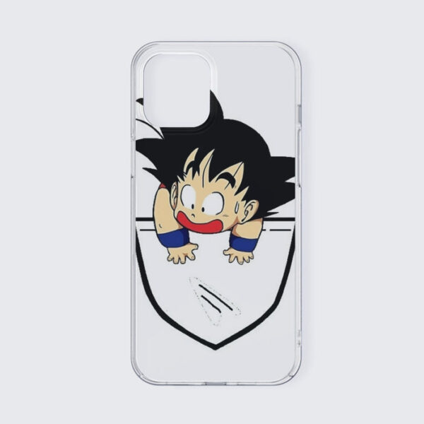 Smiling Goku On Pocket Of Dragon Ball Z iPhone 13 Case