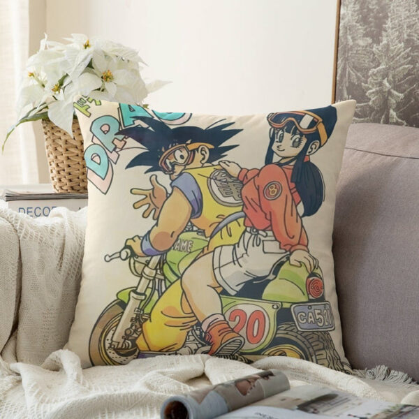 DBZ Goku Chi Chi Biker Motorbike Glasses Cool Design Streetwear Couch Pillowcase