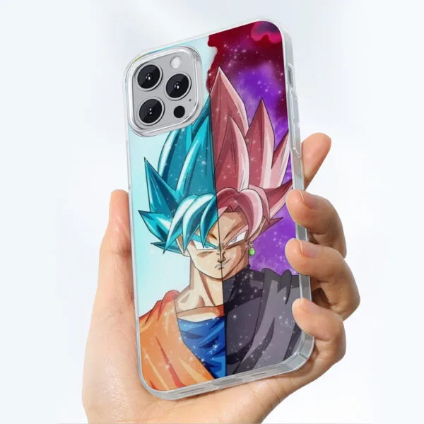 DBZ Goku SSGSS Black Rose Super Saiyan Portraits Dope iPhone 13 Case