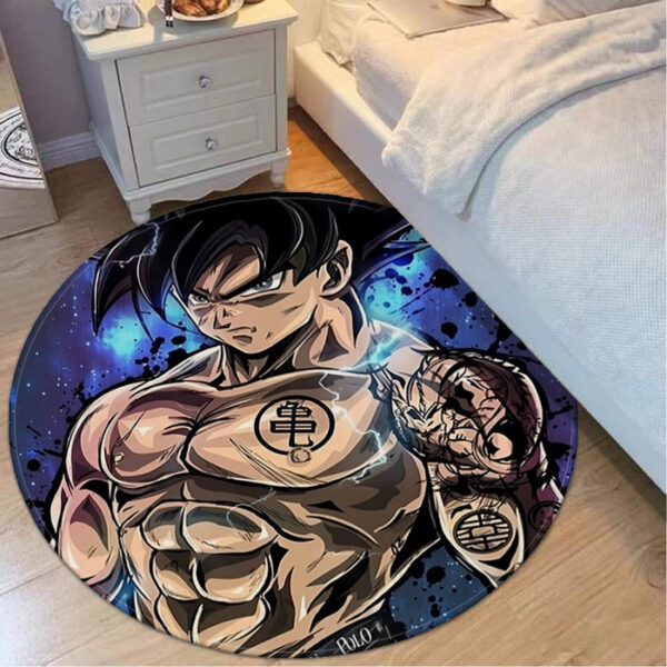 Thugged out Goku UI Comfortable Dragon Ball round mat