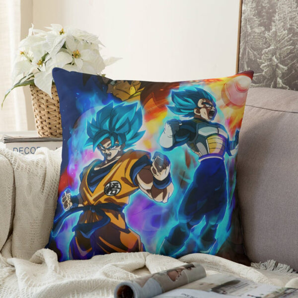 DBZ Legendary Broly Son Goku Vegeta Super Saiyan Blue Couch Pillowcase