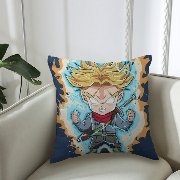 Dragon Ball Future Trunks Saga Super Saiyan Chibi Design Couch Pillowcase