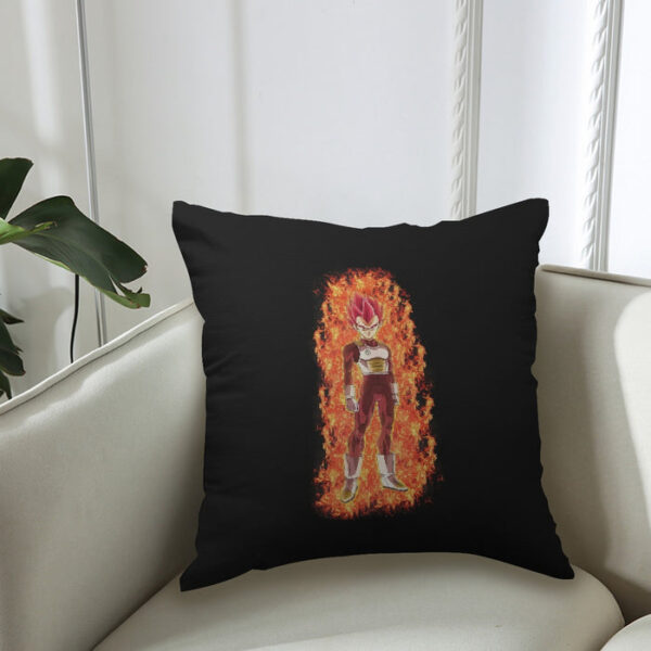 DBZ Vegeta Super Saiyan God Whis Symbol Fire Aura Streetstyle Couch Pillowcase