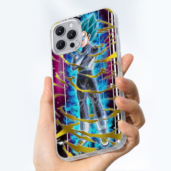 Dragon Ball Vegeta Super Saiyan God Blue SSGSS Aura Power Dope Design iPhone 13 Case