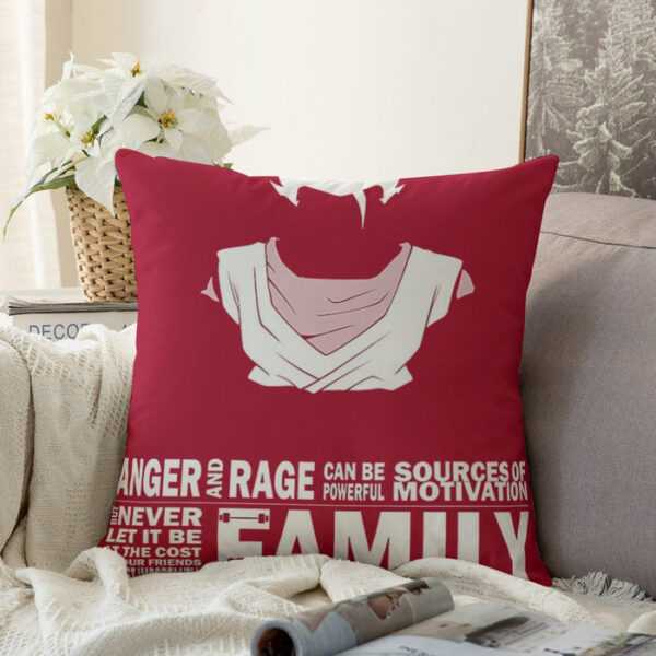 Dragon Ball Z  Gohan Family Slogan Couch Pillowcase