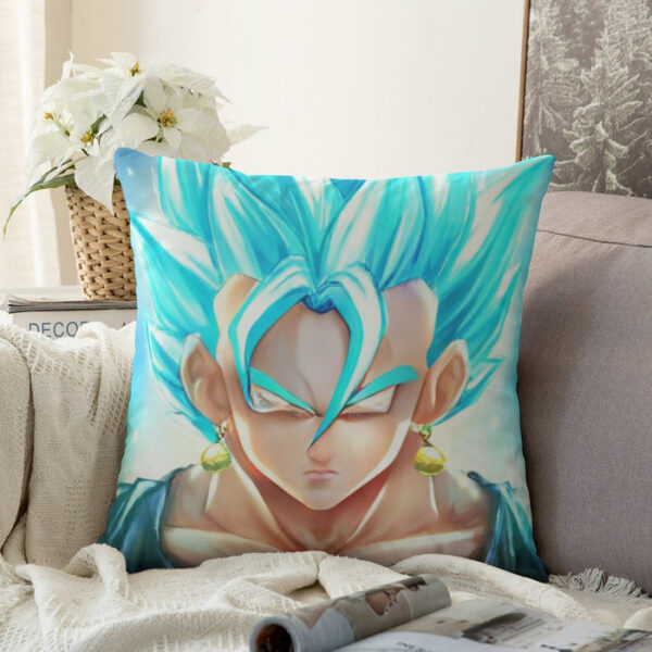 DBZ Goku God Saiyan Blue SSGSS Potara Fusion Design Trendy Couch Pillowcase