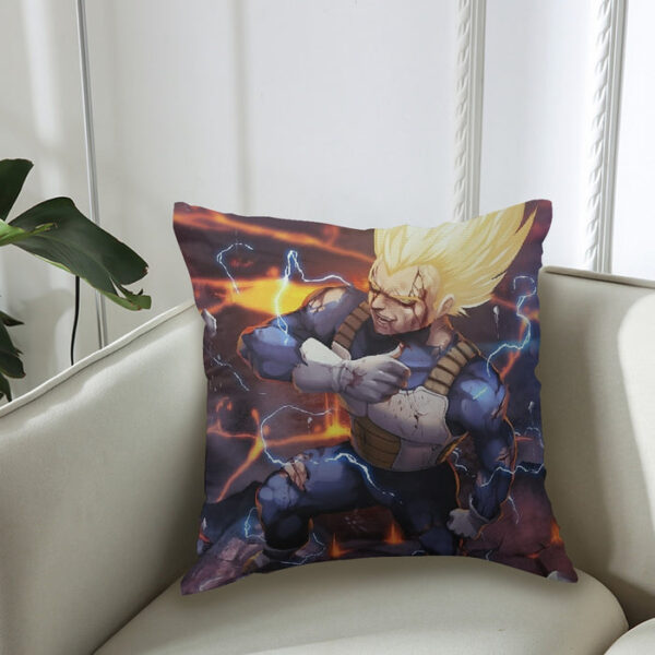 Dragon Ball Z Vegeta Super Saiyan Lightning Custom Couch Pillowcase