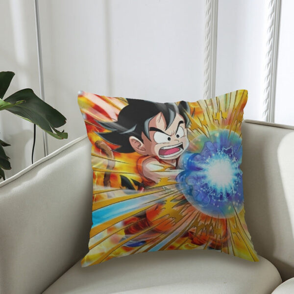 Dragon Ball Energy Kid Goku Blue Kamehameha Couch Pillowcase