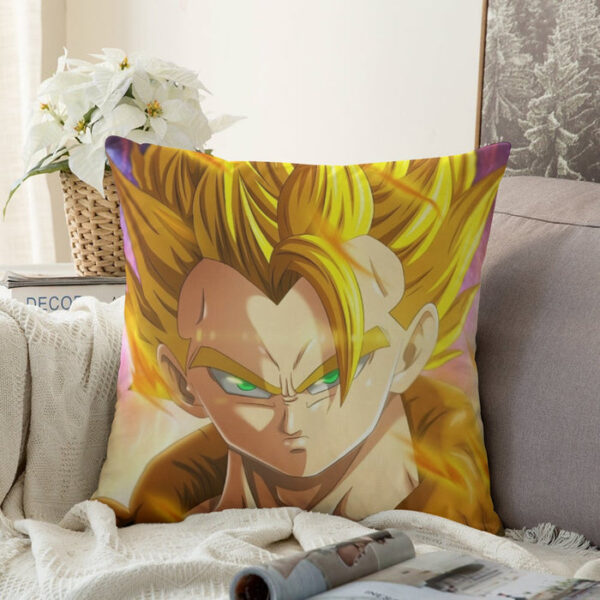 Dragon Ball Z Gogeta Super Saiyan Warrior Power Full Print Streetwear Cool Design Couch Pillowcase