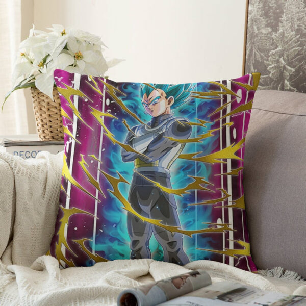 Dragon Ball Vegeta Super Saiyan God Blue SSGSS Aura Power Dope Design Couch Pillowcase