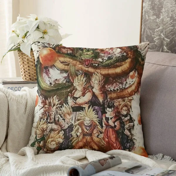 Dragon Ball  Ultimate Shenron x Saiyans Couch Pillowcase