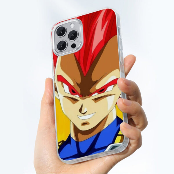 Dragon Ball Vegeta Super Saiyan Red God Vibrant Print iPhone 13 Case