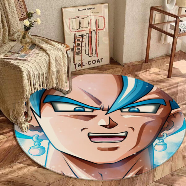 Dragon Ball Vegito Portrait Full Print Cool Design round mat