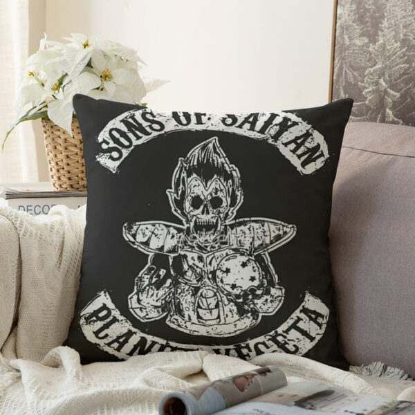 Dragon Ball Z Skeleton Vegeta Scary Super Saiyan Epic Couch Pillowcase